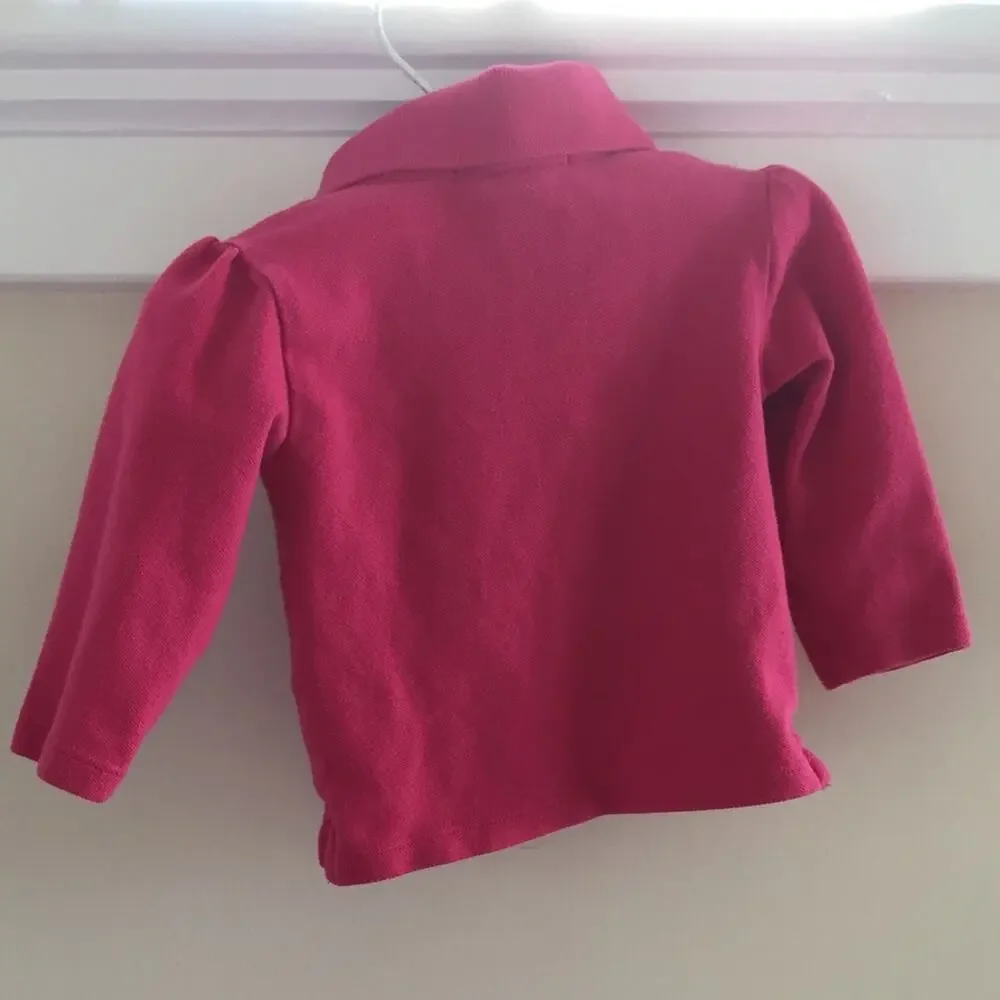 Ralph Lauren Long-Sleeve Pink Polo 9 Months